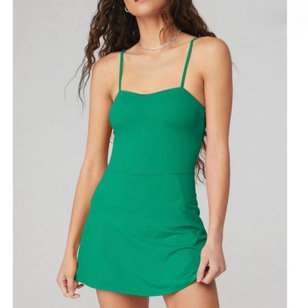 Alo Yoga Women’s Lettuce Alosoft Courtside A-Line Mini Padded Tennis Dress Sz XS